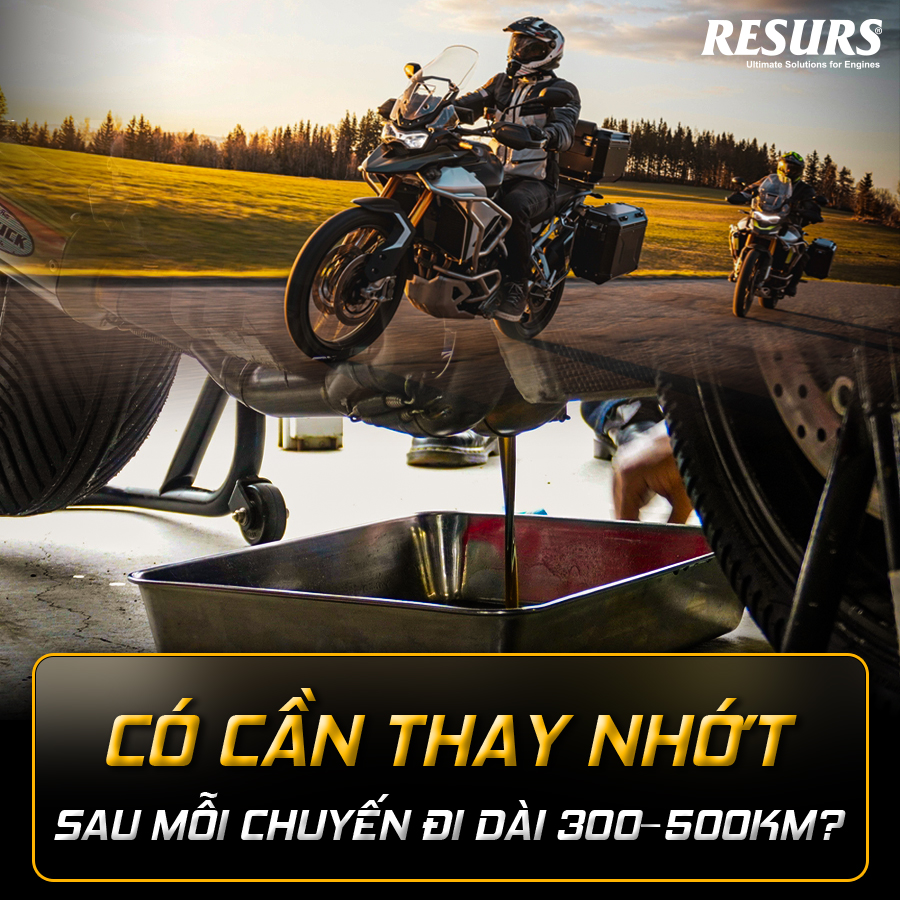Có cần thay nhớt sau mỗi chuyến đi phượt dài 300–500km không?